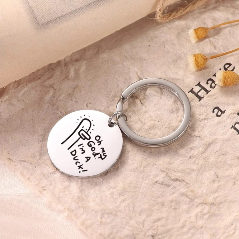 Custom Buy Duck Quote Keychains & Keyrings Usage Scenarios- CustomBlitz