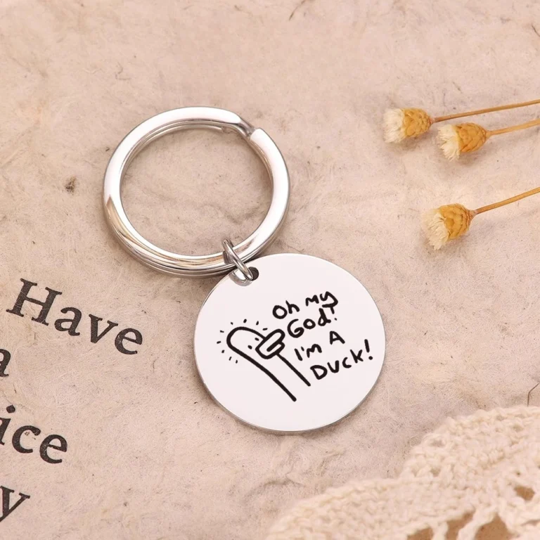 Custom Buy Duck Quote Keychains & Keyrings - CustomBlitz.com