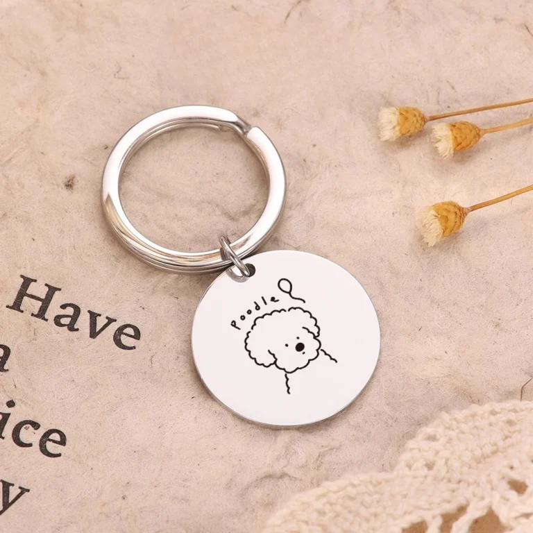 Custom Buy Poodle Dog Keychains & Keyrings - CustomBlitz.com