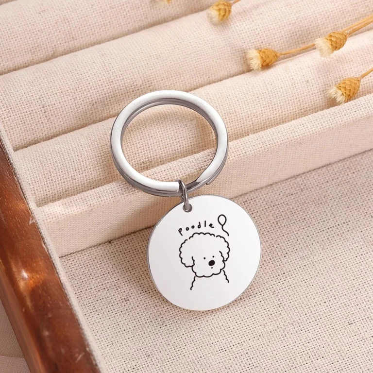 Custom Buy Poodle Dog Keychains & Keyrings Usage Scenarios- CustomBlitz