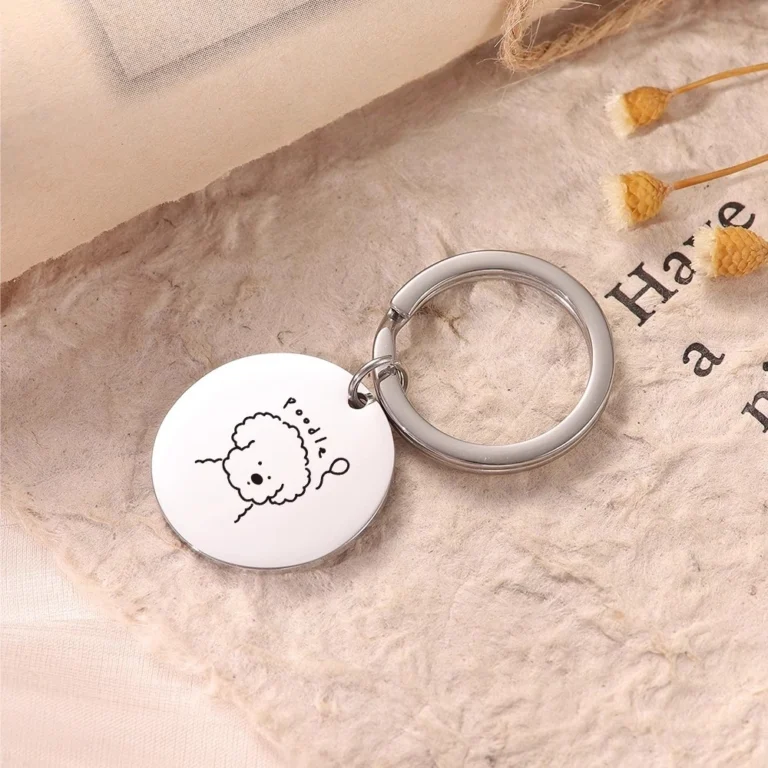 Custom Buy Poodle Dog Keychains & Keyrings Usage Scenarios- CustomBlitz