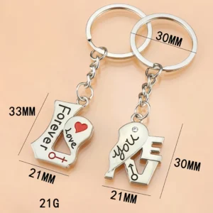 Custom Buy Couple Forever Love Keychains & Keyrings– CustomBlitz.com