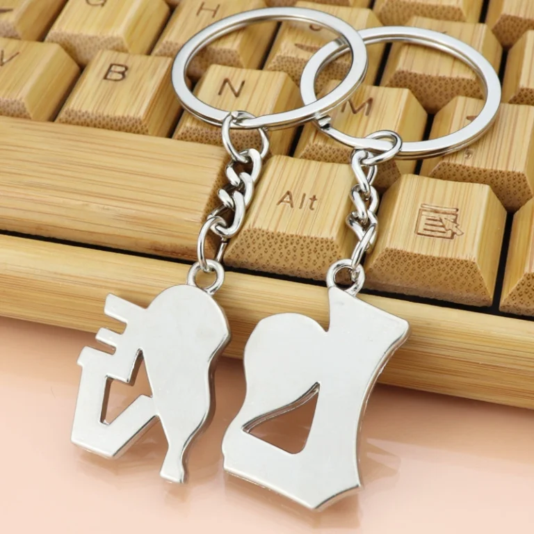 Custom Buy Couple Keychains & Keyrings Back- CustomBlitz