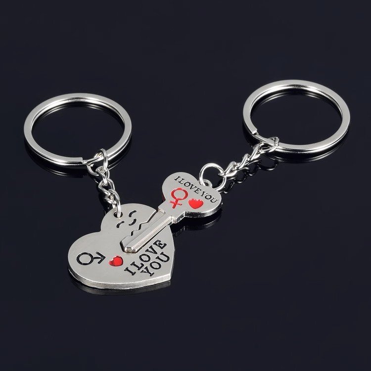 Custom Buy Couple Keychains & Keyrings - CustomBlitz.com