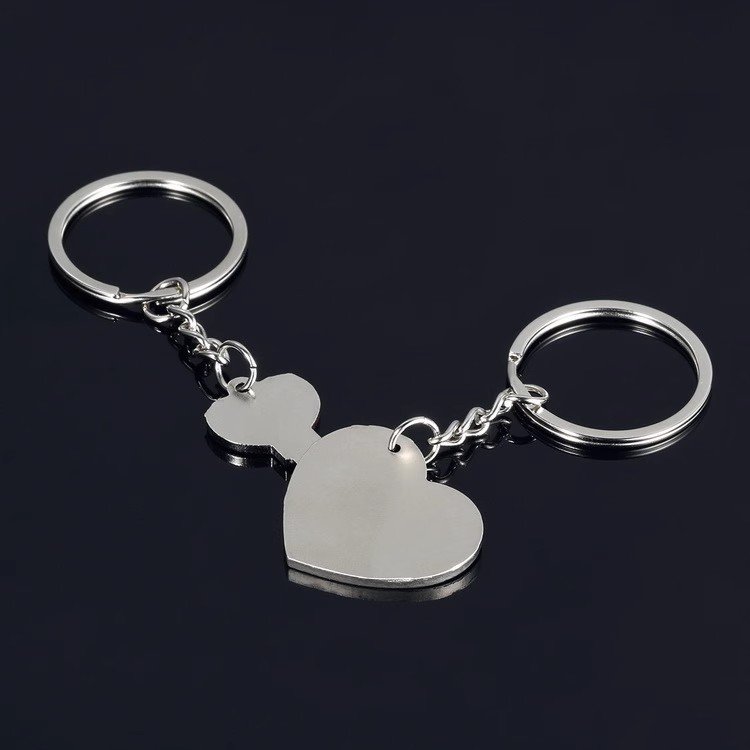 Custom Buy Couple Keychains & Keyrings Back- CustomBlitz