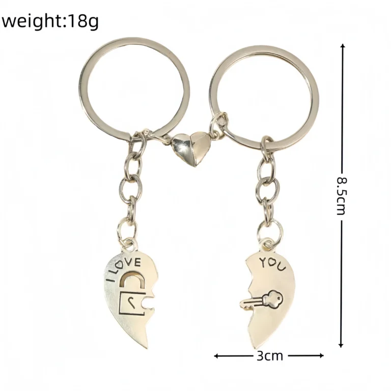 Custom Buy Couple Keychains & Keyrings Size- CustomBlitz