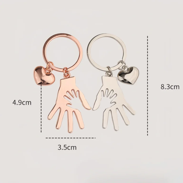 Custom Buy Couple Keychains & Keyrings Size- CustomBlitz