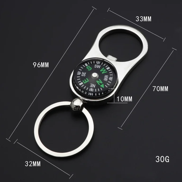 Custom Buy Compass Keychains & Keyrings Size- CustomBlitz