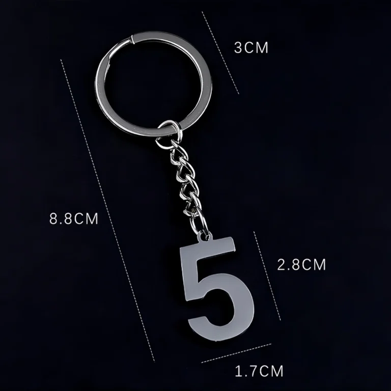 Custom Buy Number Keychains & Keyrings Size- CustomBlitz