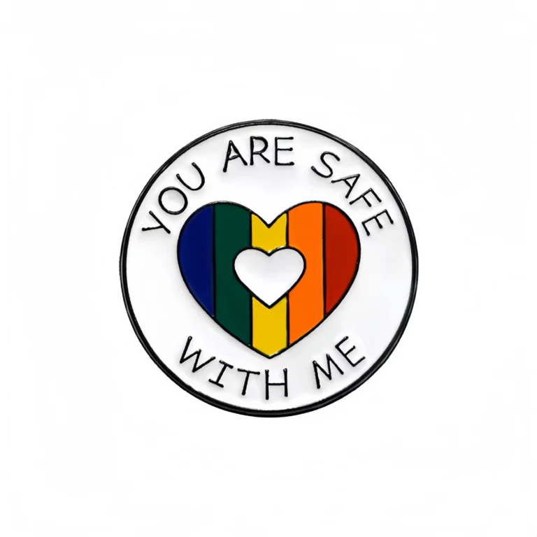 时尚英文字母彩虹爱心包包扣合金滴油徽章 (7)