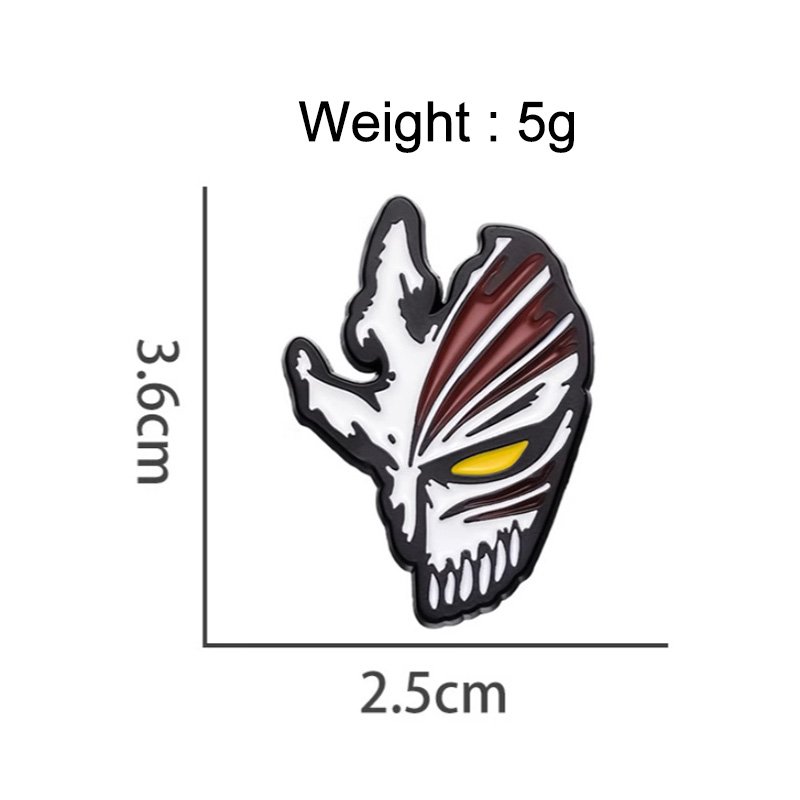Custom Buy Hollow Mask Pin Badge Size- CustomBlitz.com