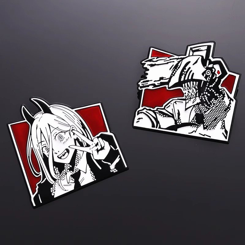 Custom Buy Power and Chainsaw Devil Pins Badge Usage Scenarios- CustomBlitz.com