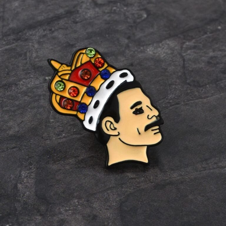Custom Buy Freddie Mercury Crown Pins Badge Usage Scenarios- CustomBlitz