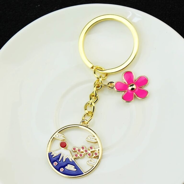 Custom Buy Sakura Fuji Keychains & Keyrings  Usage Scenarios- CustomBlitz