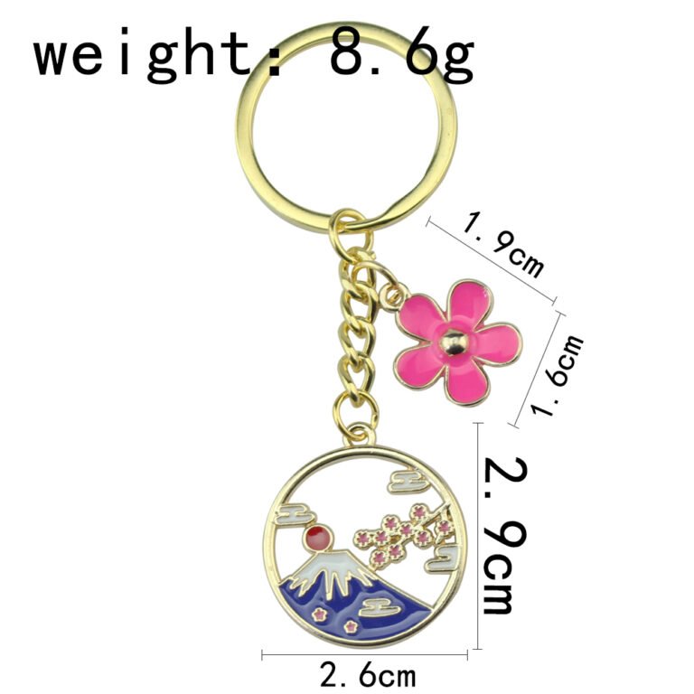 Custom Buy Sakura Fuji Keychains & Keyrings  Size- CustomBlitz
