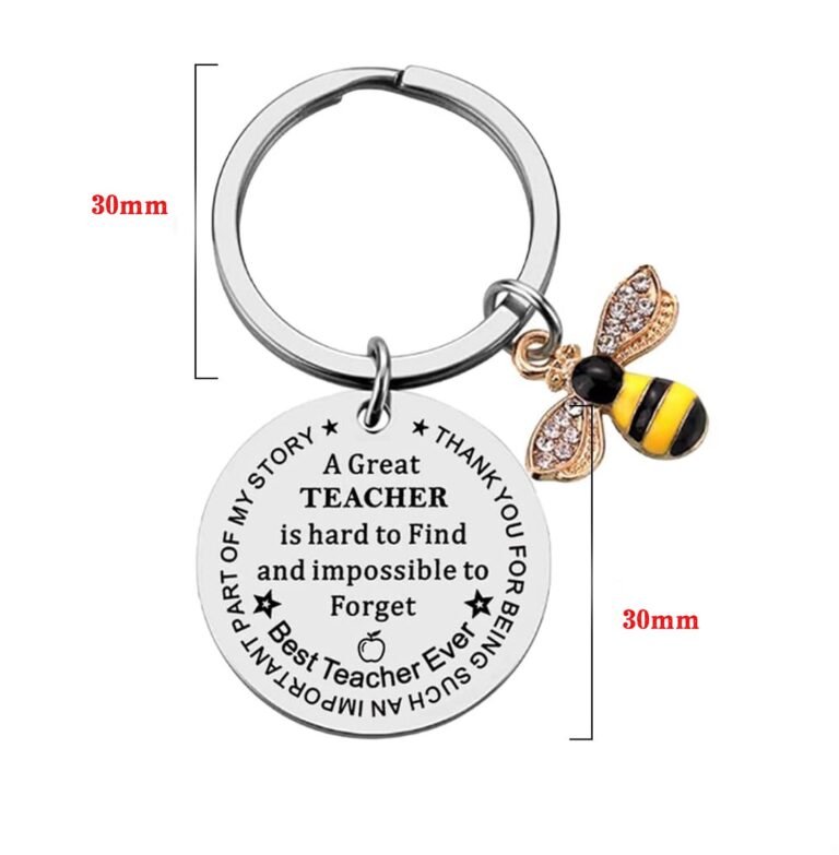 Custom Buy Teacher Keychains & Keyrings Size- CustomBlitz