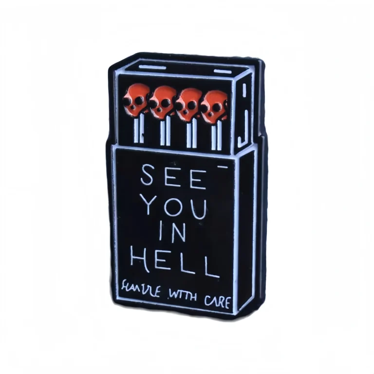 Custom Buy Skull Matchbox pins badge - CustomBlitz.com
