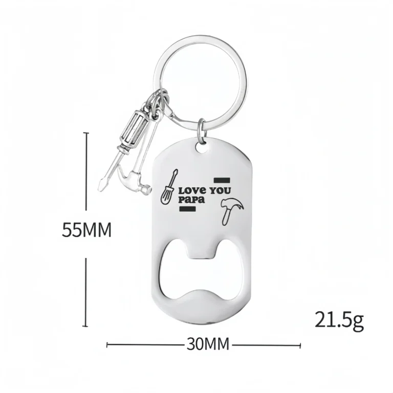 Custom Buy stainless steel Keychains & Keyrings Size- CustomBlitz