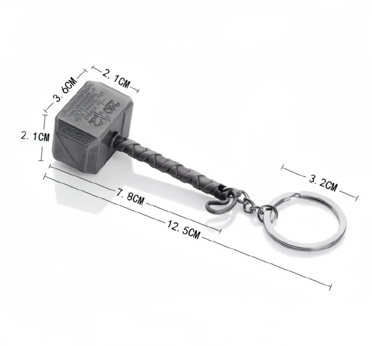 Custom Buy Thor Hammer Keychains & Keyrings Size- CustomBlitz