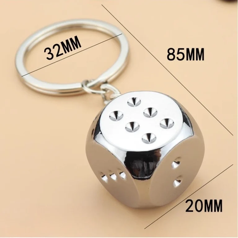 Custom Buy Dice Keychains & Keyrings Size- CustomBlitz