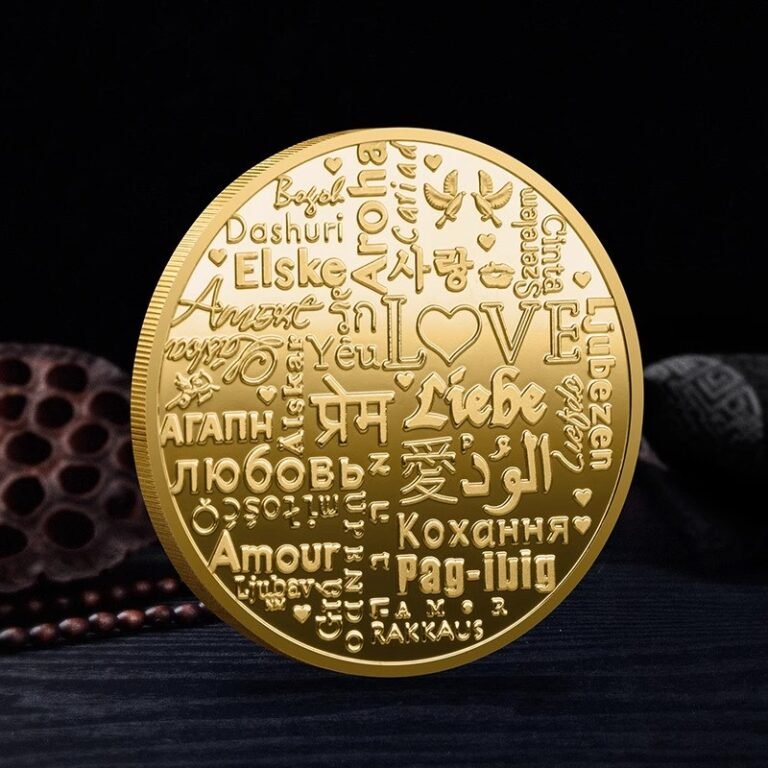 Custom Buy Love Language Challenge Coins Back- CustomBlitz