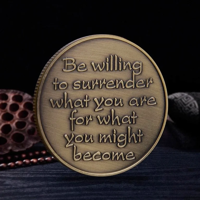 Custom Buy Change is the Essence Challenge Coins Back- CustomBlitz