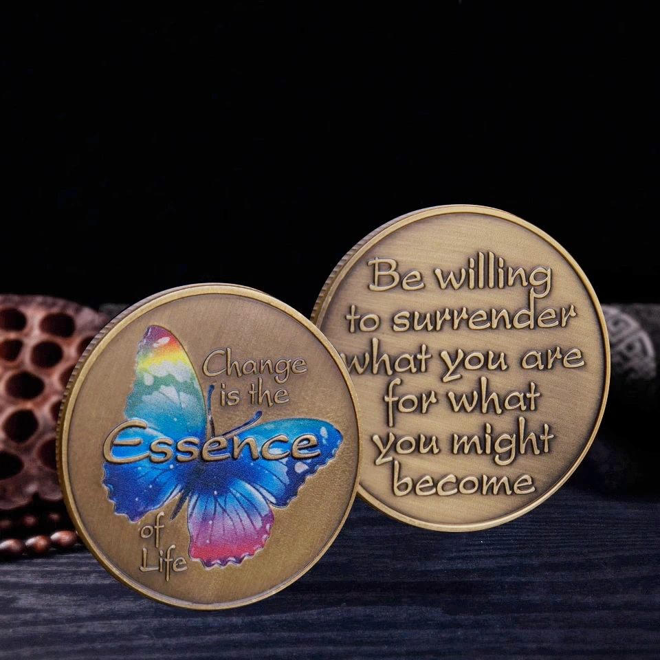 Custom Buy Change is the Essence Challenge Coins Usage Scenarios- CustomBlitz.com