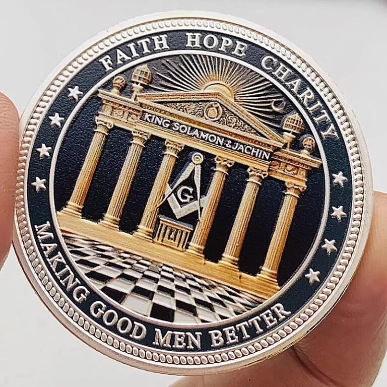 Custom Buy Fallen Warrior Challenge Coins Back- CustomBlitz