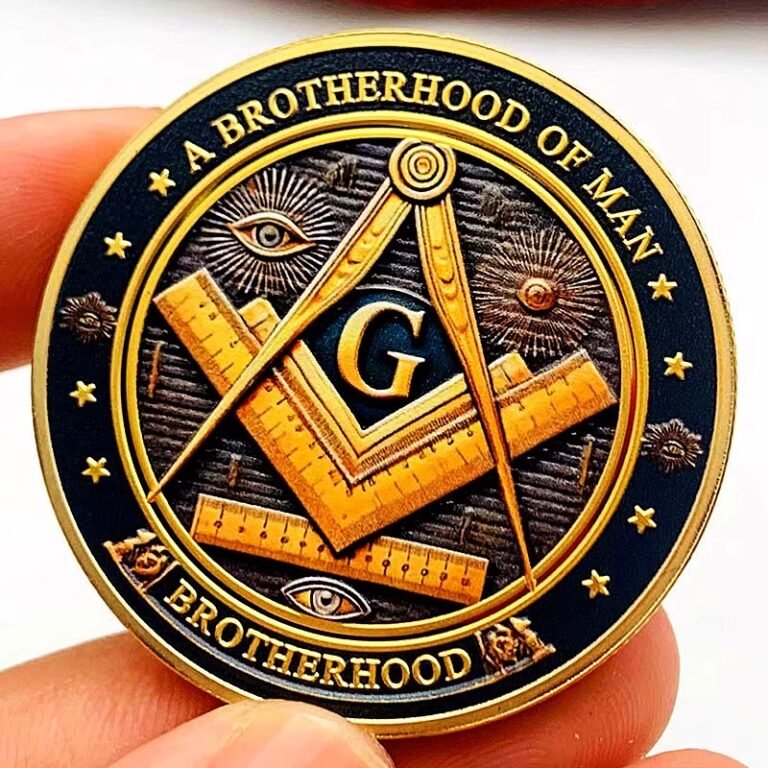 Custom Buy Freemason Challenge Coins - CustomBlitz.com