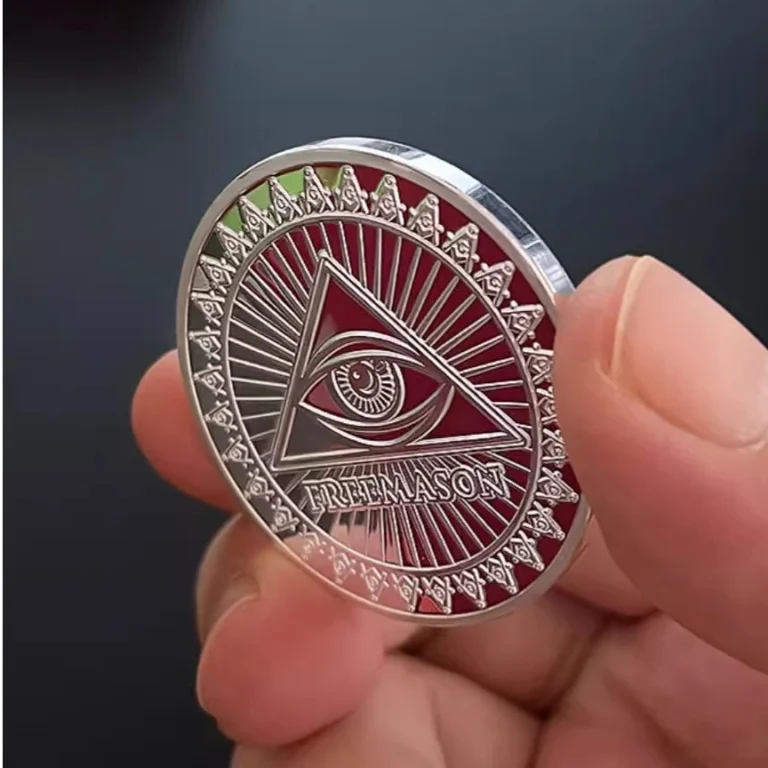 Custom Buy Freemason Challenge Coins Back- CustomBlitz