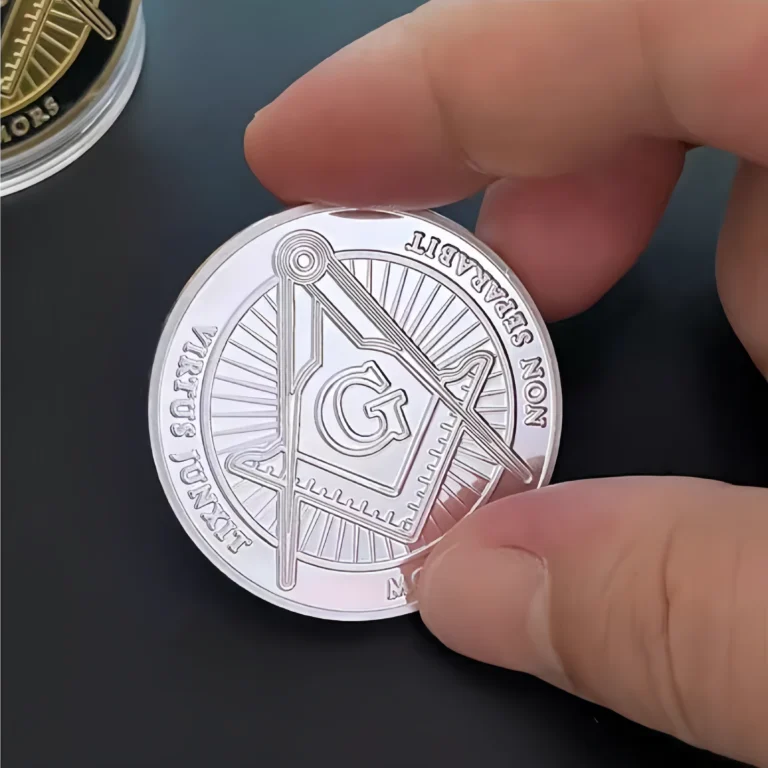 Custom Buy Freemason Challenge Coins Back- CustomBlitz