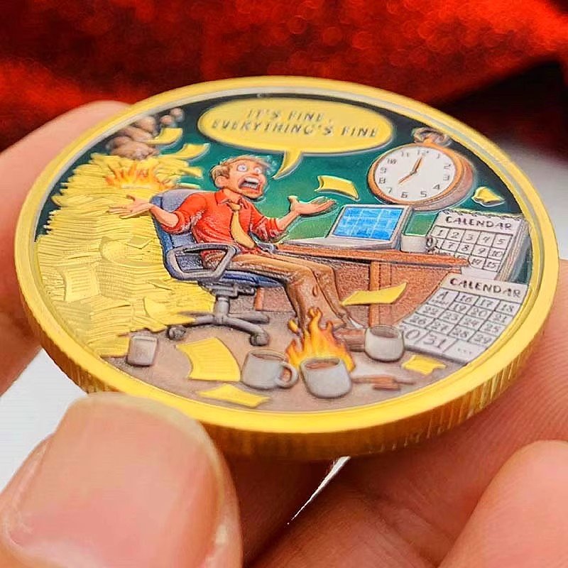 Custom Buy It’s Fine Challenge Coins Usage Scenarios- CustomBlitz.com