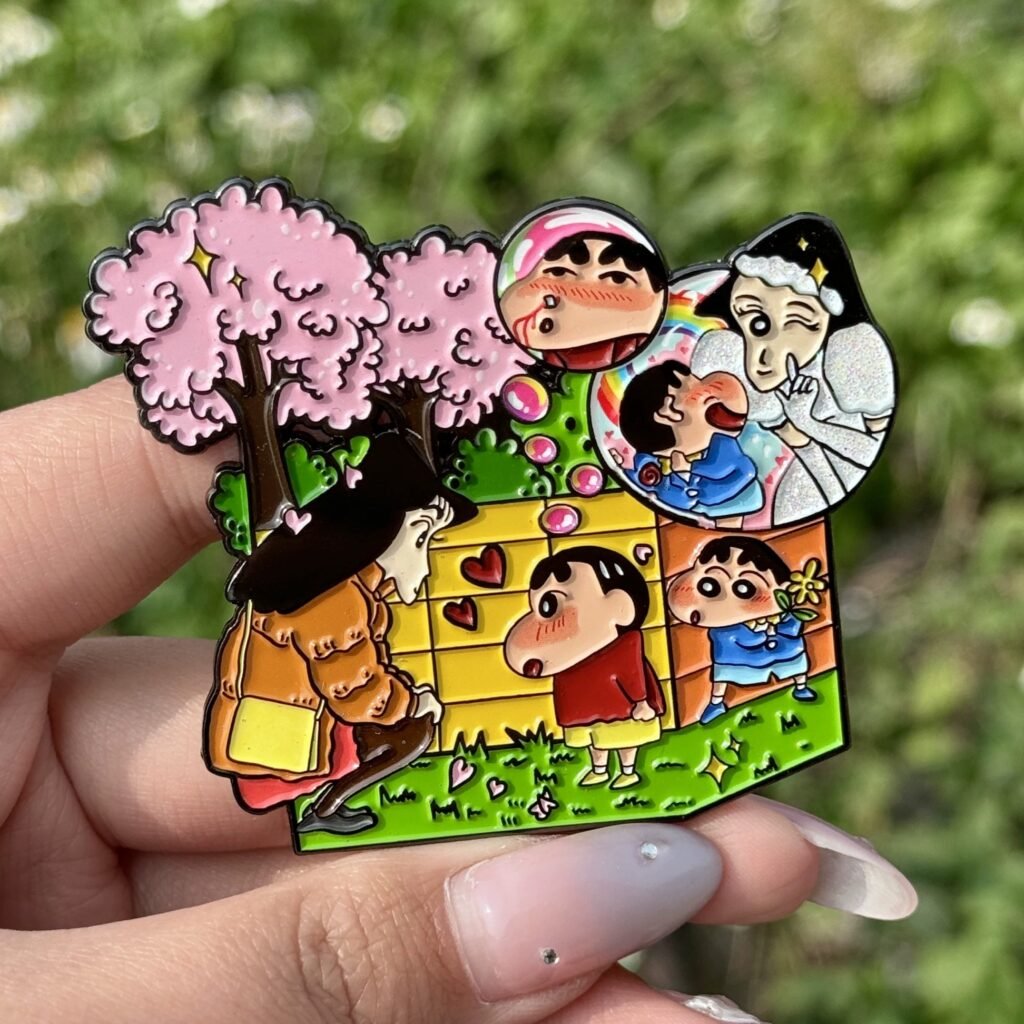 1Custom Glitter Enamel Pins 0