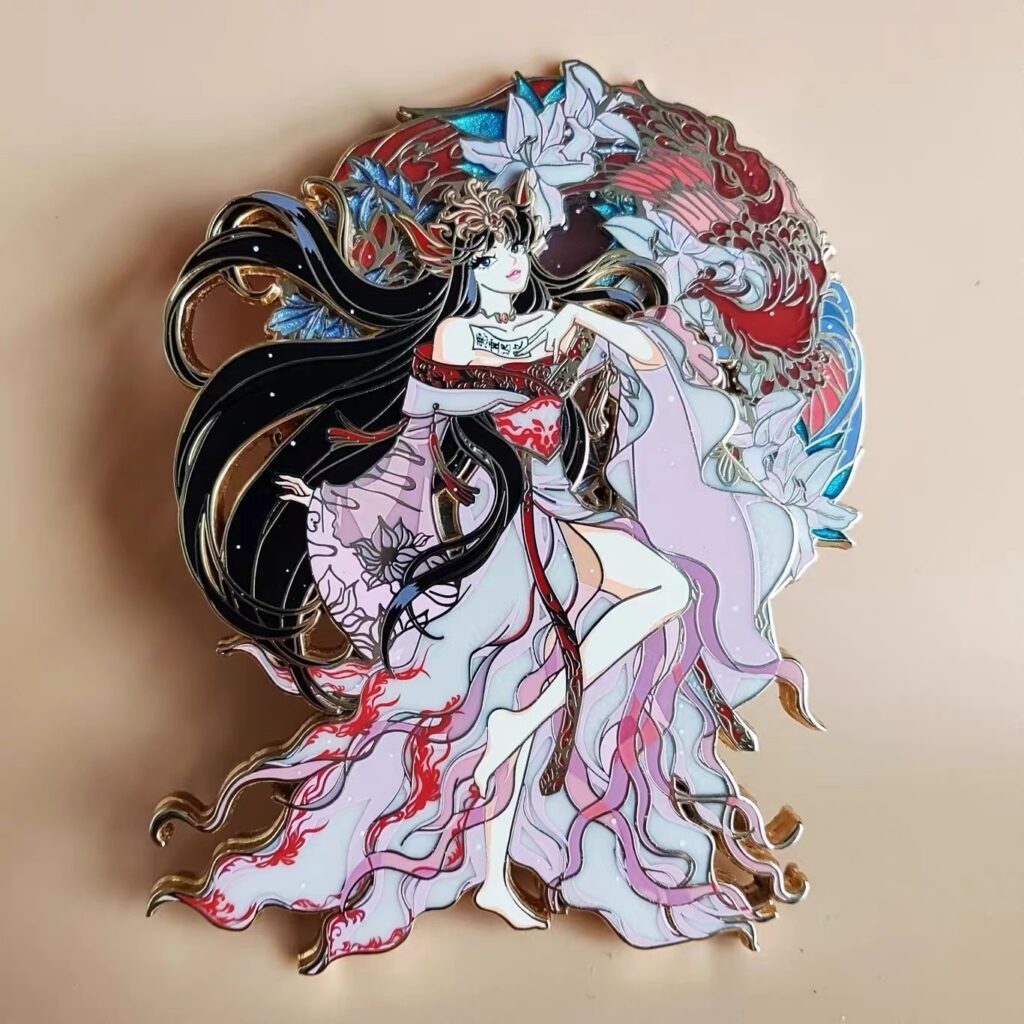 Custom Glitter Enamel Pins 1