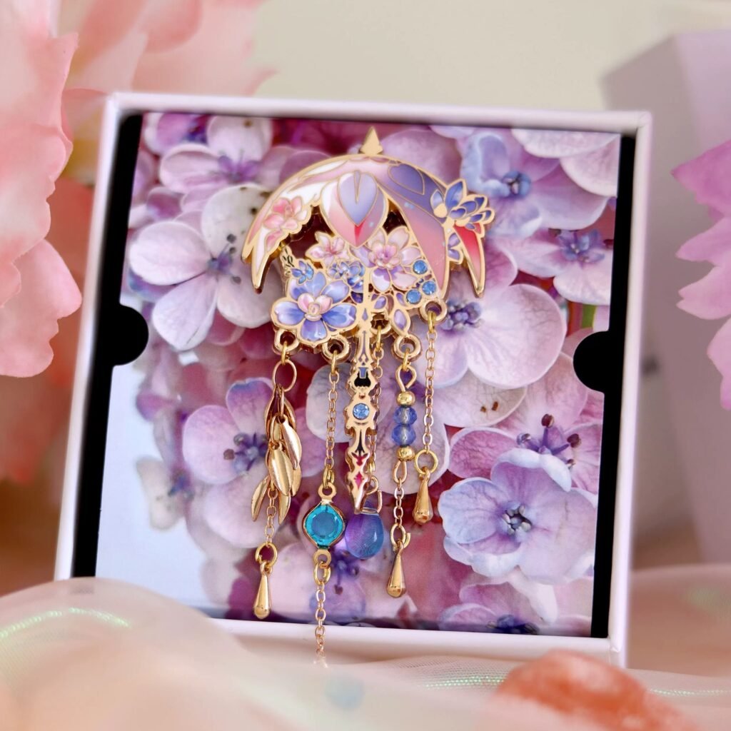 Custom Anime Hanging Chain Pins with gift box - CustomBlitz.com