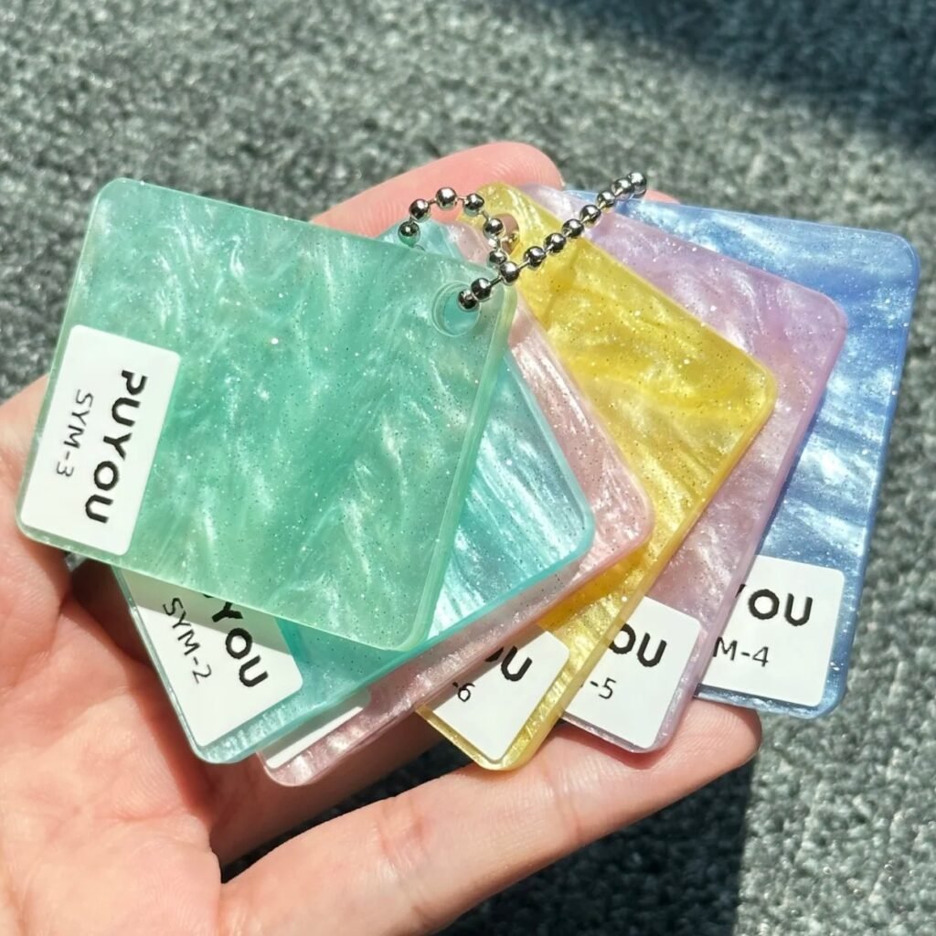 Custom pearlescent pins