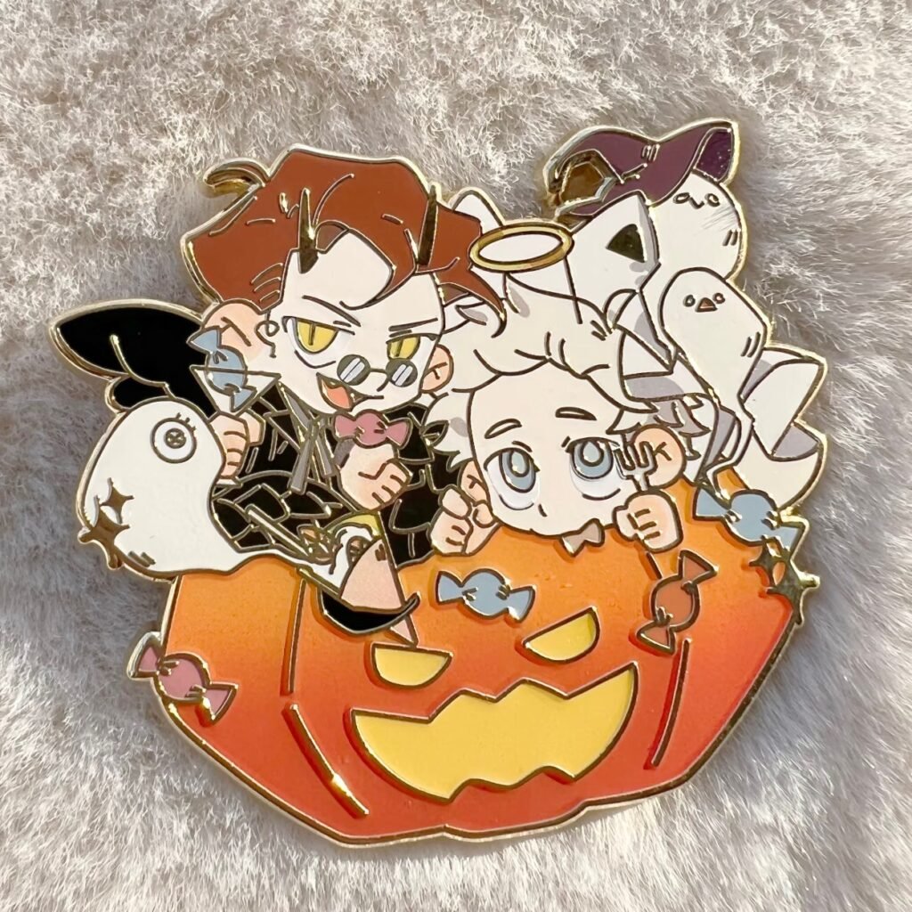 Custom Cartoon UV Printed Pins - CustomBlitz.com