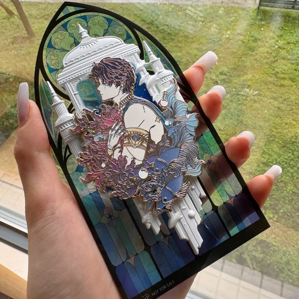 Custom Gradient Colors UV Printed Pins Badges - CustomBlitz.com