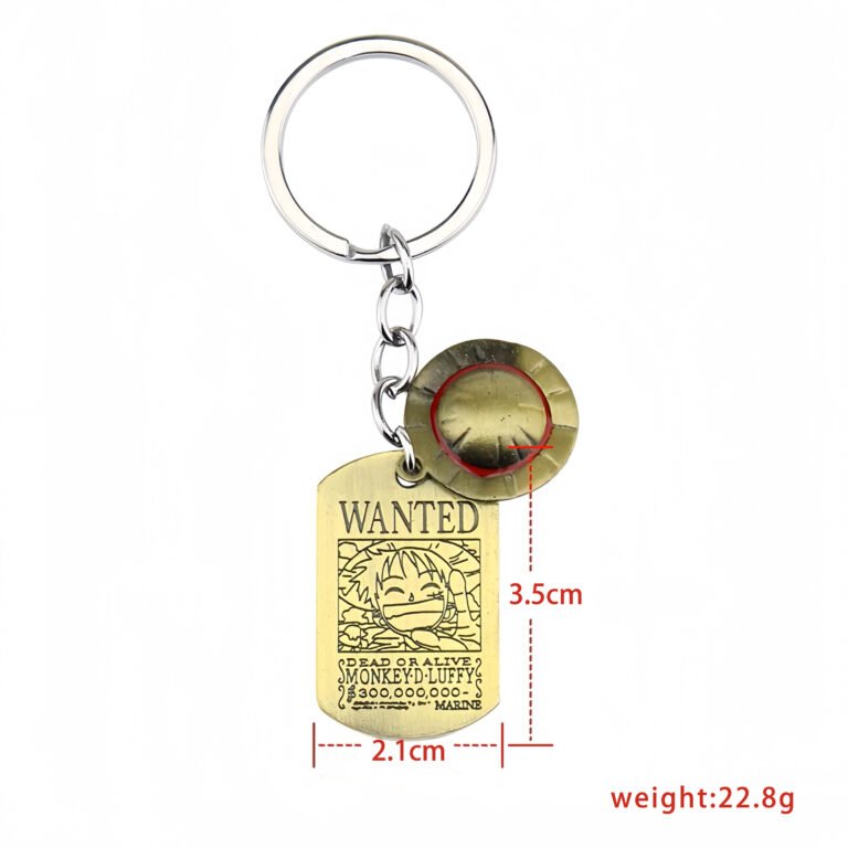 Custom Buy One Piece Luffy Keychains & Keyrings  Size- CustomBlitz